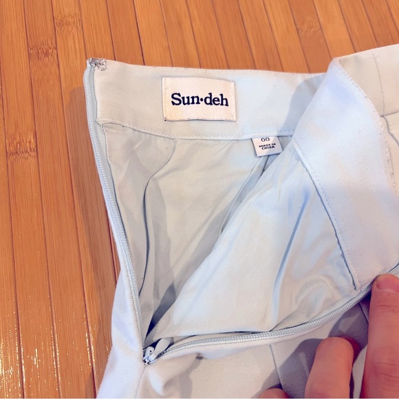 Sunday Best 00 Light Blue Olive Micro Skirt Miniskirt - Picture 5 of 10